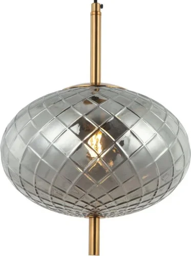 Светильник подвесной Sphere 2136/06/01P Stilfort серый 1 лампа, основание золотое в стиле современный выдувное фото 2