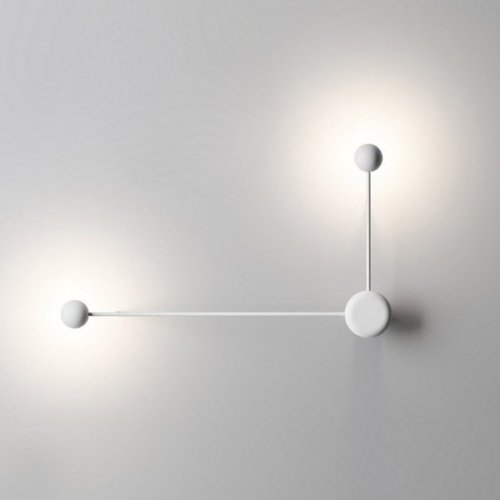 Бра Pin Wall Light A White 123301-22 ImperiumLoft белый на 1 лампа, основание белое в стиле лофт винтаж  фото 12