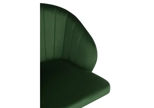 Компьютерное кресло Пард изумрудный 464227 Woodville, зелёный/велюр, ножки/пластик/чёрный, размеры - *870***590*600 фото 8