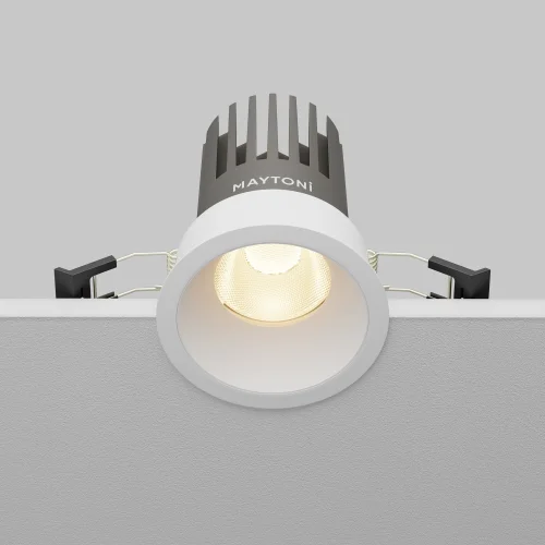 Светильник точечный LED Dip DL117-15W-3K-W Maytoni белый на 1 лампу, основание белое в стиле современный хай-тек круглый фото 6