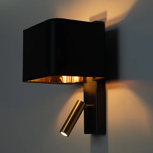 Бра с выключателем Dekart CL704481 Citilux чёрный на 1 лампу, основание бронзовое чёрное в стиле современный кантри для чтения фото 6 Бра с выключателем Dekart CL704481 Citilux чёрный на 1 лампу, основание бронзовое чёрное в стиле современный кантри для чтения фото 6