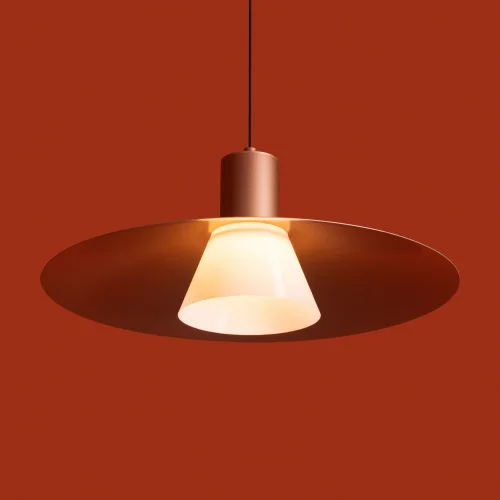 Светильник подвесной LED Fari FR5600PL-L5MG1 Freya матовый золото на 1 лампу, основание чёрное в стиле современный лофт фото 7