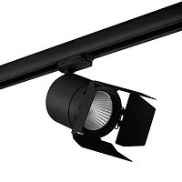 Комплект трёхфазный со светильником LED Canno C157297 Lightstar чёрный для шинопроводов серии Canno