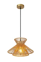 Светильник подвесной Tasman 10420/32/72 Lucide бежевый 1 лампа, основание матовое золото латунь в стиле скандинавский 