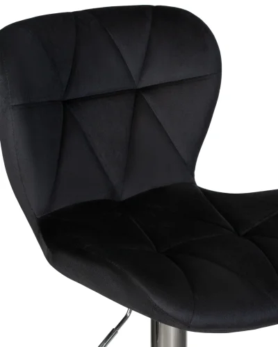 Стул барный 5022-LM BARNY, цвет сиденья черный велюр (MJ9-101), цвет основания хромированная сталь Dobrin, чёрный/велюр, ножки/металл/хром, размеры - 890*1100***460*540 фото 8