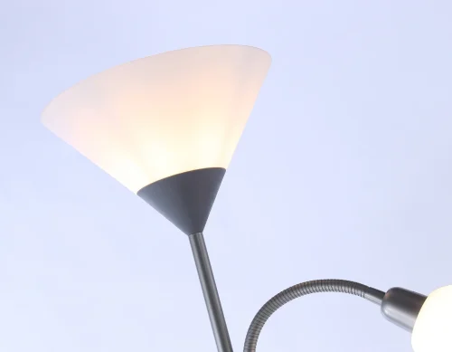 Торшер TR97626 Ambrella light для чтения белый 1 лампа, основание серебряное в стиле современный
 фото 5