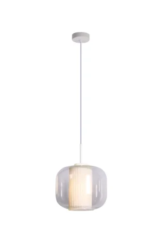 Светильник подвесной Ember V11817-1P Moderli прозрачный на 1 лампу, основание белое в стиле современный фото 2