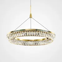 Люстра подвесная GERTRUDA ONE D60 220230-23 ImperiumLoft прозрачная на 1 лампу, основание латунь в стиле современный 
