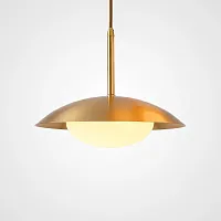 Светильник подвесной VITABY L1 141142-26 ImperiumLoft белый на 1 лампу, основание латунь в стиле скандинавский Светильник подвесной VITABY L1 141142-26 ImperiumLoft белый на 1 лампу, основание латунь в стиле скандинавский