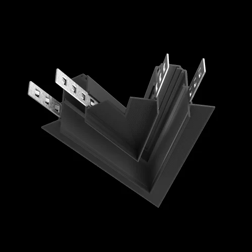 Угол-соединитель 45° Magnetic track system TRA034CLS-42B Maytoni чёрный в стиле хай-тек современный для светильников серии Magnetic track system Exility встраиваемый exility тонкая магнитная магнитный фото 3