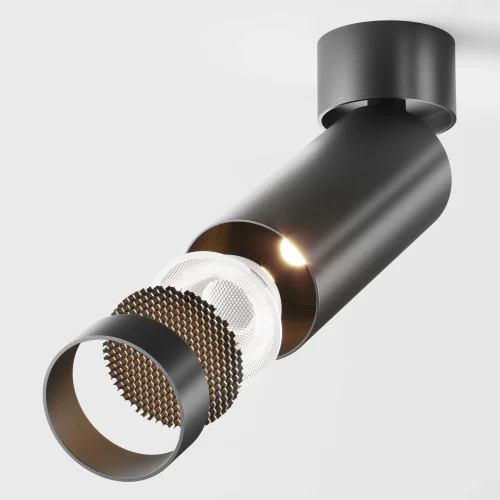 Светильник накладной Focus LED C055CL-L12B3K-W-B Maytoni чёрный на 1 лампу, основание чёрное в стиле современный хай-тек круглый фото 11