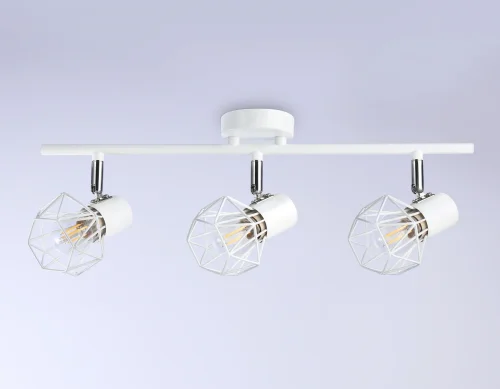 Спот с 3 лампами TR8631 Ambrella light белый E27 в стиле хай-тек современный  фото 4