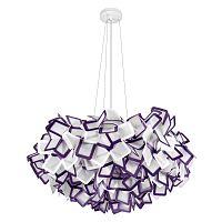 Люстра подвесная Слизия / Clizia 10231/780 Purple LOFT IT фиолетовая белая на 5 ламп, основание в стиле 