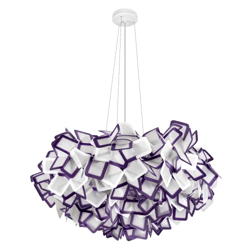 Люстра подвесная Слизия / Clizia 10231/780 Purple LOFT IT белая фиолетовая на 5 ламп, основание в стиле современный арт-деко Люстра подвесная Слизия / Clizia 10231/780 Purple LOFT IT белая фиолетовая на 5 ламп, основание в стиле современный арт-деко