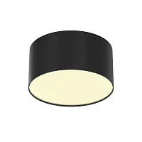 Светильник накладной LED Zon C032CL-12W2.7K-RD-B Maytoni белый на 1 лампу, основание чёрное в стиле современный хай-тек круглый