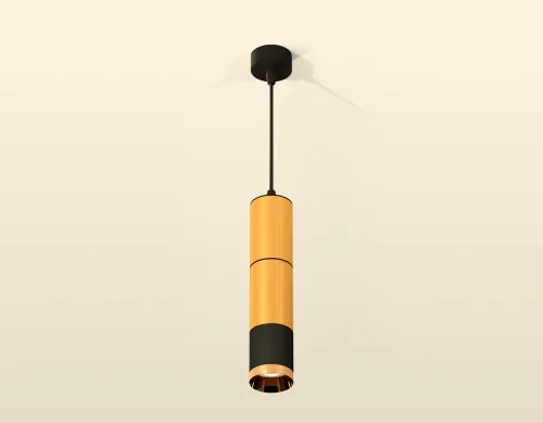 Светильник подвесной Techno spot XP6302020 Ambrella light чёрный золотой 1 лампа, основание чёрное в стиле современный хай-тек  фото 2
