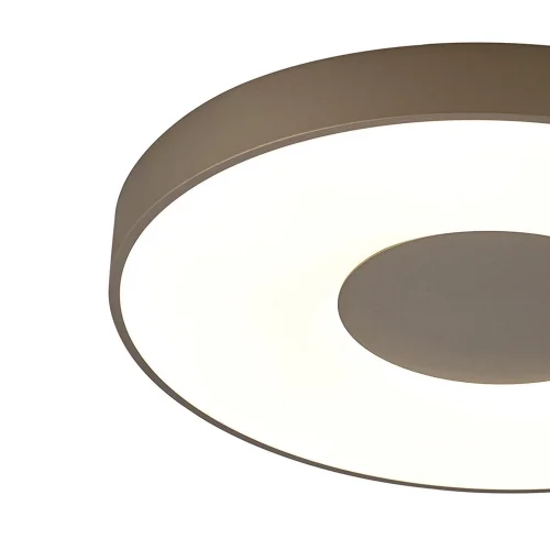 Светильник потолочный LED с пультом Coin 7691 Mantra коричневый белый 1 лампа, основание коричневое в стиле современный хай-тек с пультом фото 2