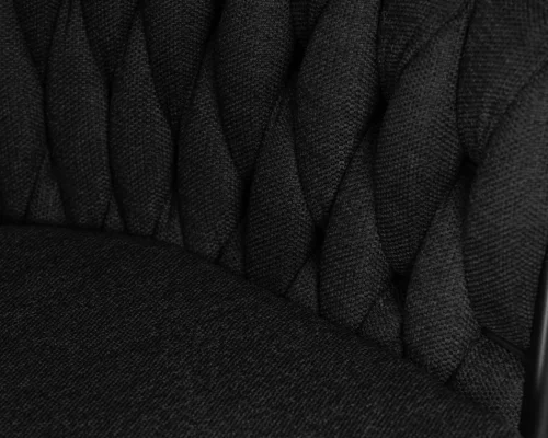 Стул обеденный  9691-LM MATILDA, цвет сиденья черная ткань (LAR 275-50), цвет основания черный Dobrin, чёрный/ткань, ножки/металл/чёрный, размеры - ****620*560 фото 9