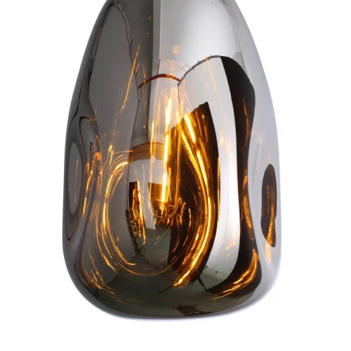 Светильник подвесной Aereo SL328.103.01 ST-Luce янтарный прозрачный 1 лампа, основание хром в стиле современный выдувное фото 2