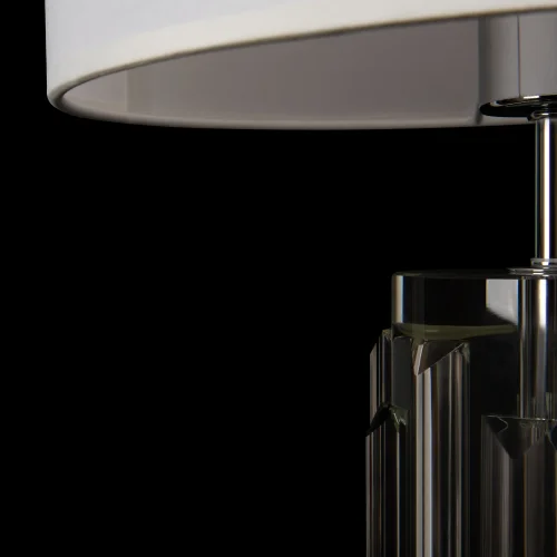 Настольная лампа Muse MOD304TL-01CH Maytoni белая 1 лампа, основание хром стекло металл в стиле современный  фото 3