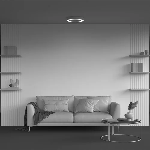 Светильник потолочный LED Lua C093CL-36W3K-W Maytoni белый на 1 лампу, основание белое в стиле современный хай-тек фото 5