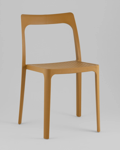 Стул Marty, пластиковый, охра УТ000039192 Stool Group, /, ножки/пластик/коричневый, размеры - *767***505*500