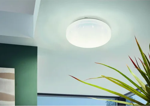 Светильник потолочный LED Frania-S 97877 Eglo белый 1 лампа, основание белое в стиле современный  фото 2
