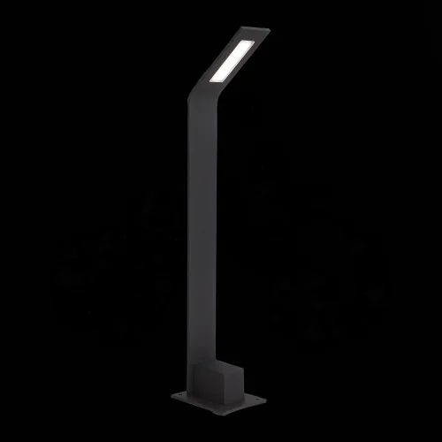 Парковый светильник LED Ansa SL094.405.01 ST-Luce уличный IP65 чёрный на 1 лампу, плафон чёрный в стиле минимализм хай-тек LED