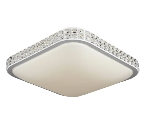 Люстра потолочная LED Calne OML-43207-42 Omnilux белая на 1 лампа, основание белое в стиле хай-тек 