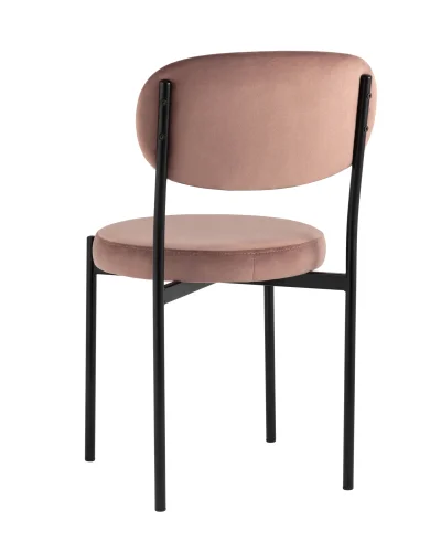 Стул Бриф NEW велюр пыльно-розовый УТ000036503 Stool Group, розовый/велюр, ножки/металл/чёрный, размеры - ****470*540 фото 6