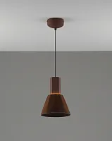 Светильник подвесной LED Cleri V11083-PL Moderli коричневый на 1 лампу, основание коричневое в стиле современный лофт 