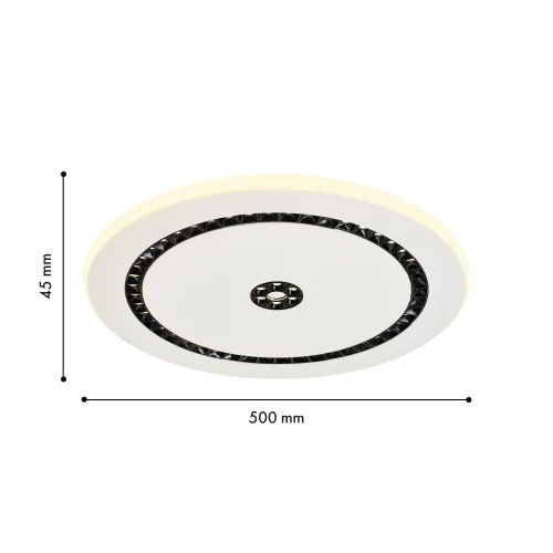 Светильник потолочный LED Skiva 4433-1C F-promo белый на 1 лампу, основание белое в стиле современный фото 3