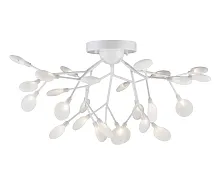 Люстра потолочная Ветта 07521-27,01 Kink Light белая на 27 ламп, основание белое в стиле флористика современный ветви