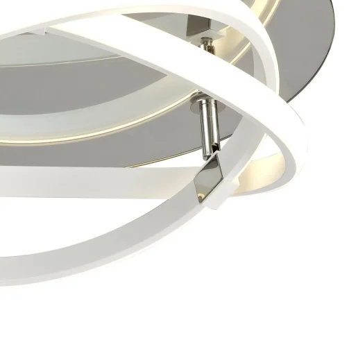 Светильник потолочный LED INFINITY 5992 Mantra белый 1 лампа, основание хром серое в стиле хай-тек кольца фото 4