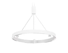 Светильник подвесной LED FL5844 Ambrella light белый 1 лампа, основание белое в стиле современный хай-тек кольца