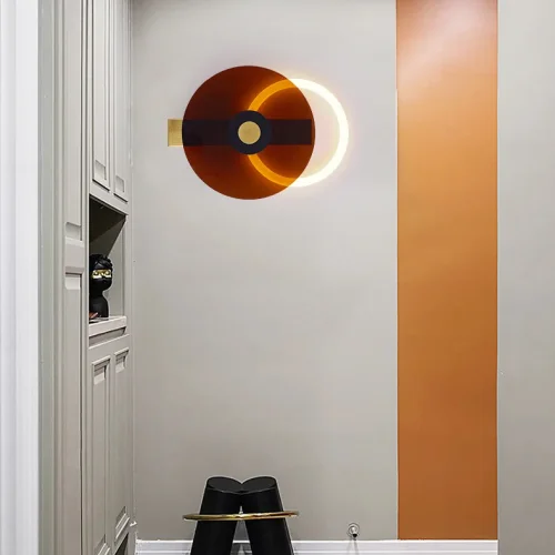 Настенный светильник ENIGMA Red 209175-26 ImperiumLoft красный на 1 лампу, основание латунь в стиле современный фото 13 Настенный светильник ENIGMA Red 209175-26 ImperiumLoft красный на 1 лампу, основание латунь в стиле современный фото 13