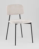 Стул Chao, светло-серый, черные ножки, 2шт./уп. УТ000039971 Stool Group, серый/рогожка, ножки/металл/чёрный, размеры - *780****