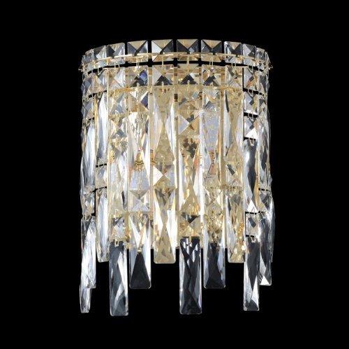 Бра ABRIL AP2 GOLD Crystal Lux прозрачный на 2 лампы, основание золотое в стиле классический фото 2