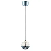 Светильник подвесной LED Ballonger 4327-1P Favourite прозрачный хром на 1 лампу, основание хром в стиле современный 