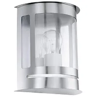 Настенный светильник уличный 30173 DARIL Eglo уличный IP44 серый на 1 лампу, плафон прозрачный в стиле современный E27