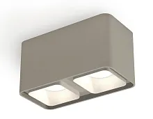 Светильник накладной XS7852001 Ambrella light серый 2 лампы, основание серое в стиле модерн хай-тек прямоугольный
