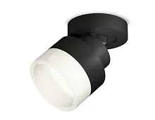 Светильник накладной XM8102020 Ambrella light белый 1 лампа, основание чёрное в стиле хай-тек круглый