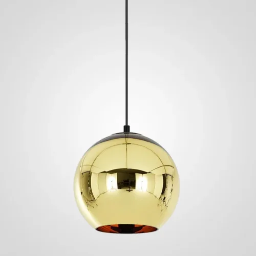 Светильник подвесной Copper Shade Gold D20 182695-22 ImperiumLoft золотой 1 лампа, основание золотое в стиле арт-деко современный 
