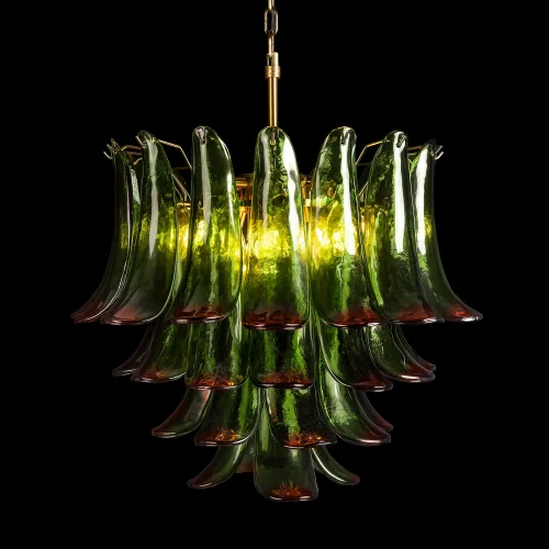Люстра подвесная Лилу / Lilou 10600/600 Green red LOFT IT зелёная на 10 ламп, основание бронзовое в стиле фото 4 Люстра подвесная Лилу / Lilou 10600/600 Green red LOFT IT зелёная на 10 ламп, основание бронзовое в стиле фото 4