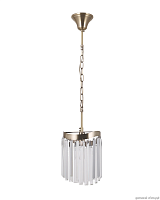 Светильник подвесной Wave V10766-1P Moderli прозрачный 1 лампа, основание золотое в стиле классический современный 