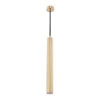Светильник подвесной LED Desio DES-ZW-1(Z) Kutek золотой 1 лампа, основание золотое в стиле современный трубочки