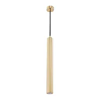 Светильник подвесной LED Desio DES-ZW-1(Z) Kutek золотой 1 лампа, основание золотое в стиле современный трубочки