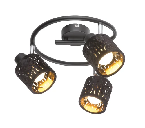 Спот с 3 лампами TROY 54121-3 Globo чёрный E14 в стиле современный 