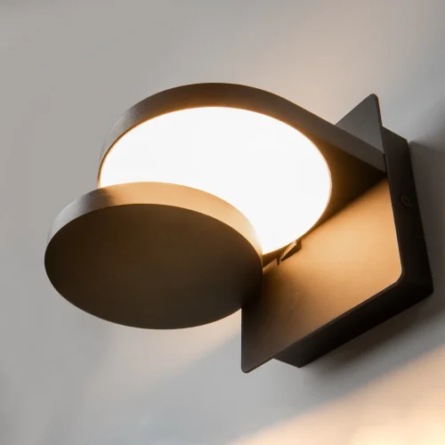 Бра LED Flap MOD354WL-L12B3K Maytoni чёрный на 1 лампу, основание чёрное в стиле современный хай-тек фото 7