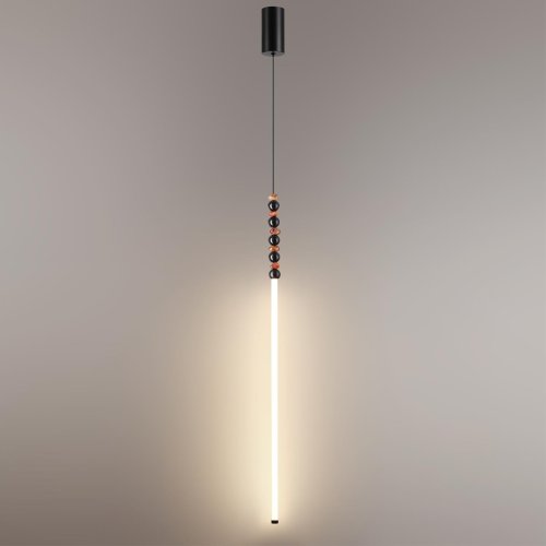 Светильник подвесной LED Monella 7187/12L Odeon Light чёрный на 1 лампу, основание чёрное в стиле хай-тек бусы фото 4